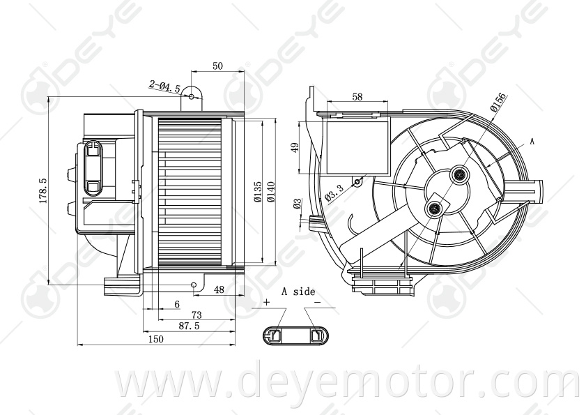 7701059205 7701057683 top selling auto blower motor for RENAULT CLIO